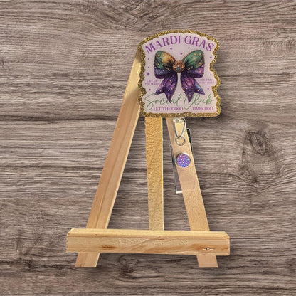 Mardi Gras Social Club Coquette Badge Reel