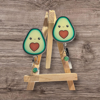 Cute Avocado Badge Reel