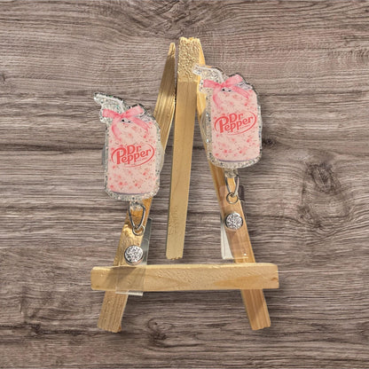 DP Soda with Bow Badge Reel