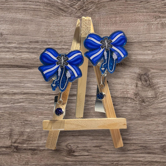 Paramedic Bow Badge Reel